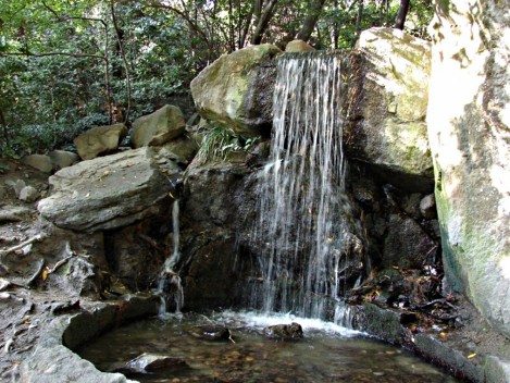 фото водопада в алупскинском парке