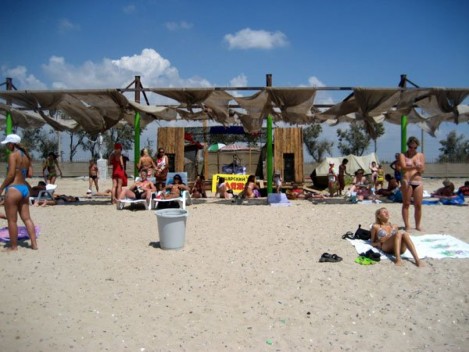 Рыцарский пляж в Евпатории фото